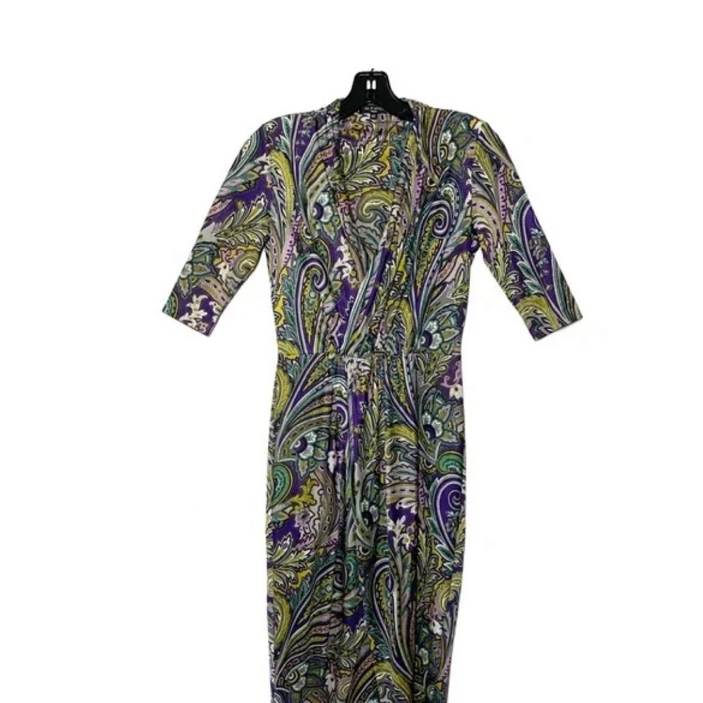 Multicolor Paisley Print Dress